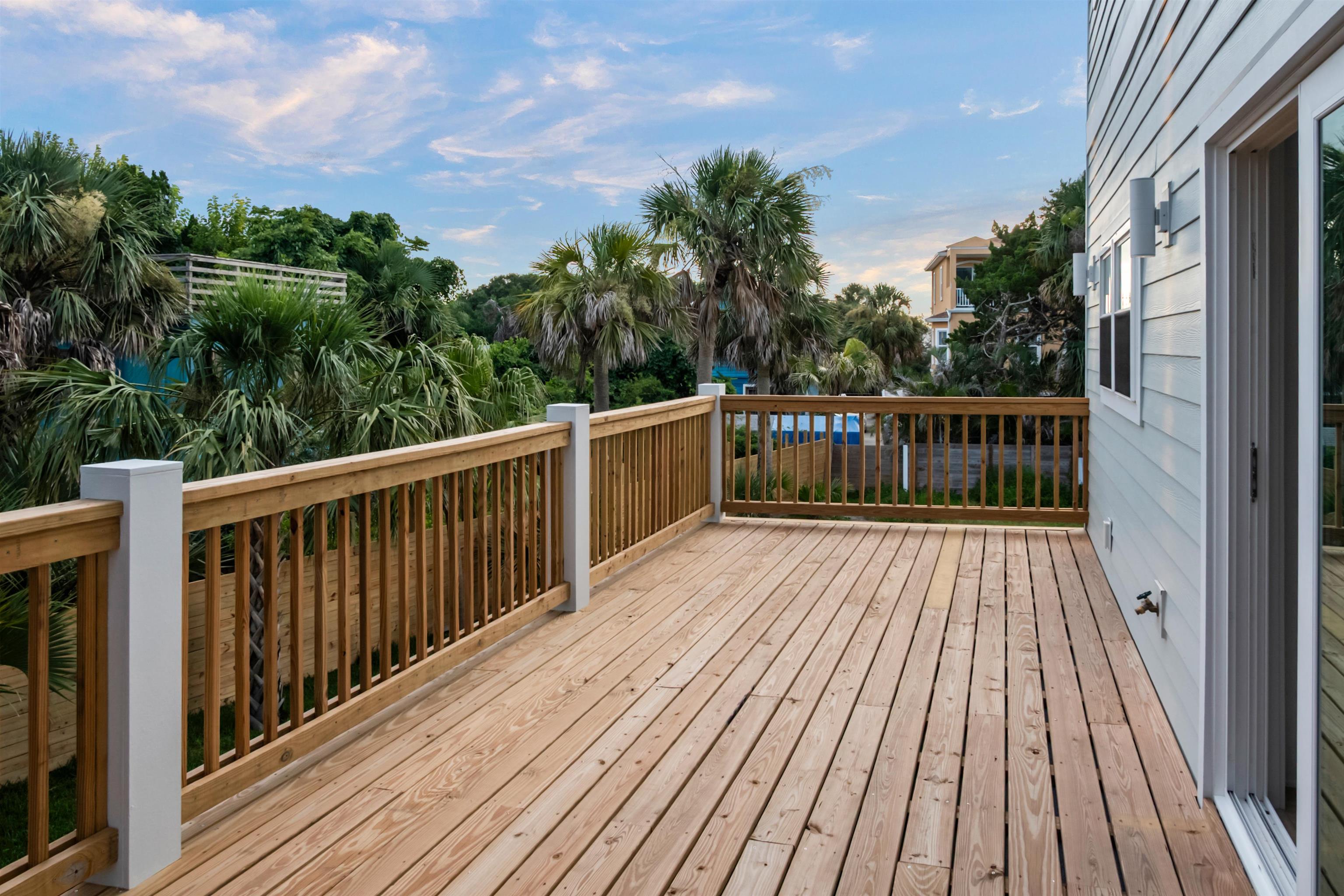 137 Ferrol Road St. Augustine, FL 32084 - Photo 27 of 53 a view of backyard with deck and wooden floor