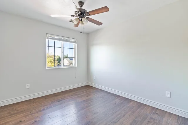 wooden floor in an empty room