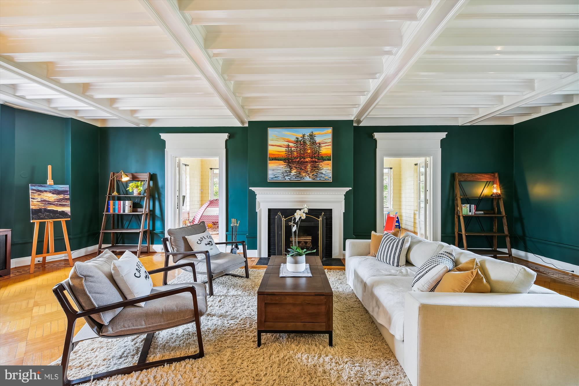 205 Ridgewood Road Baltimore, MD 21210 - Photo 10 of 71 Living Room with paneled ceilings