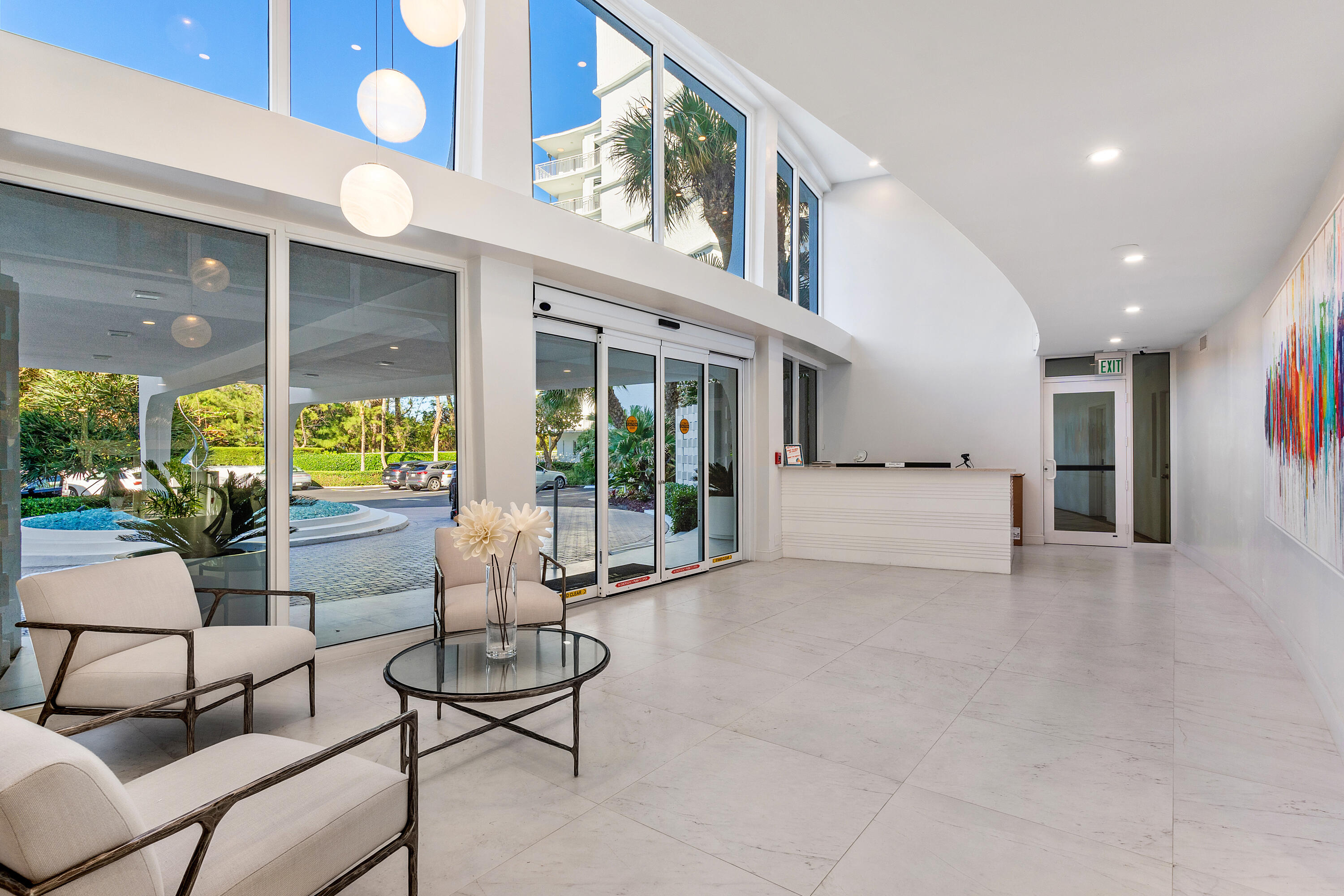 2780 South Ocean Boulevard, Unit 306 Palm Beach, FL 33480 - Photo 34 of 37 a living room with furniture and a large window