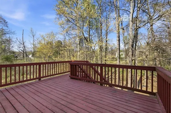 a view of a house with deck