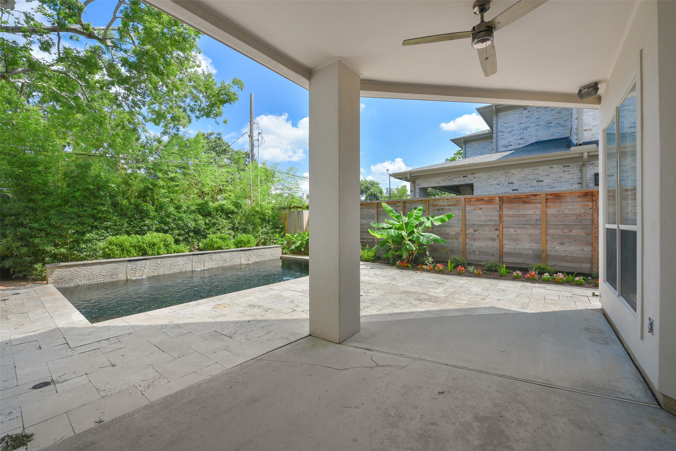 3724 Wroxton Road Houston, TX 77005 - Photo 40 of 40 Wonderful covered patio overlooking pool.