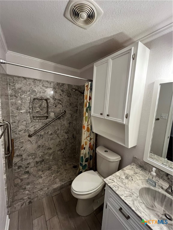 151 Mockingbird Lane Lampasas, TX 76550 - Photo 10 of 22 a bathroom with a granite countertop toilet sink and shower