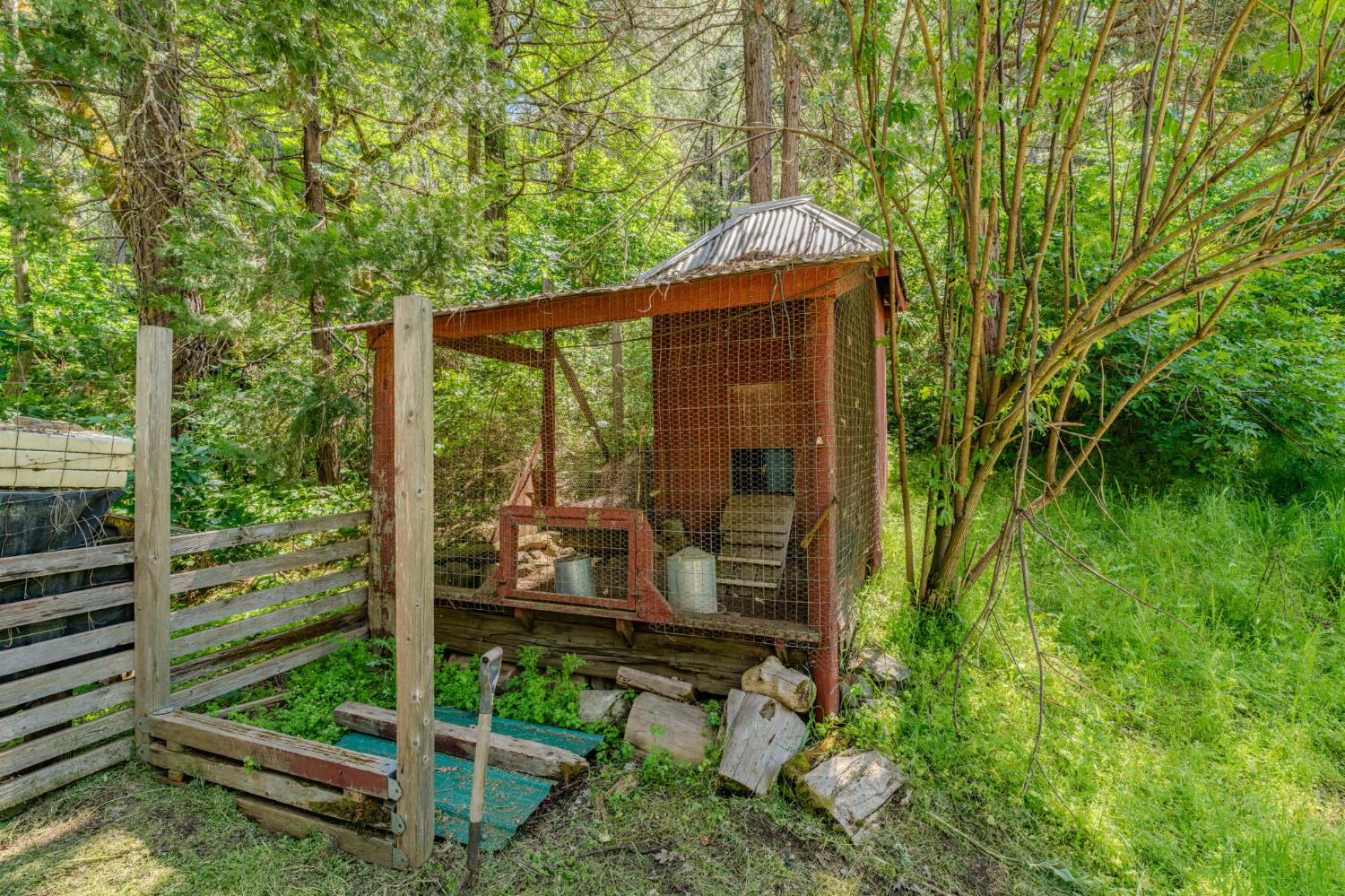 4040 Cedar Creek Road Fiddletown, CA 95629 - Photo 54 of 70 a small barn with a big yard and large trees
