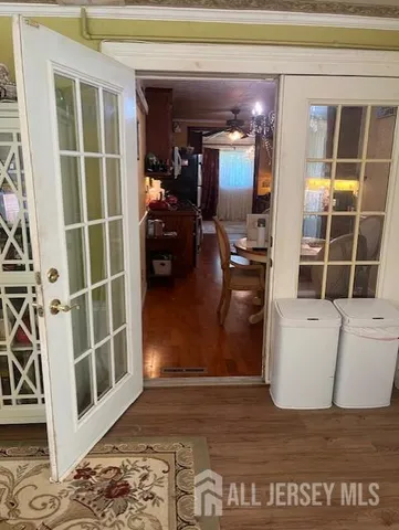 a view of living room with furniture and window