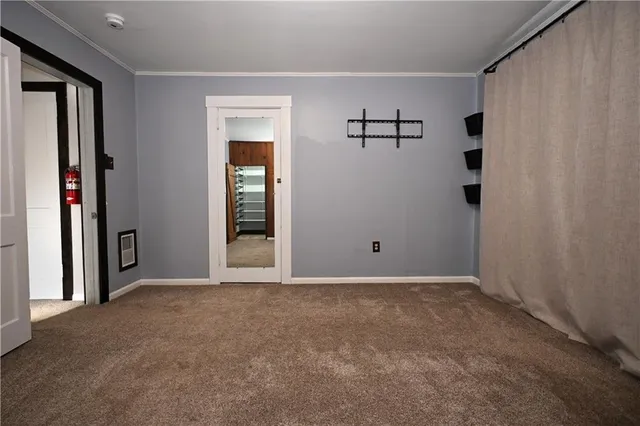 a view of an empty room