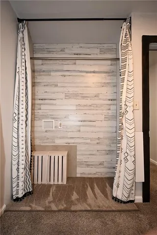 a view of room with walk in closet