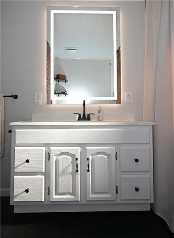 a view of an empty room