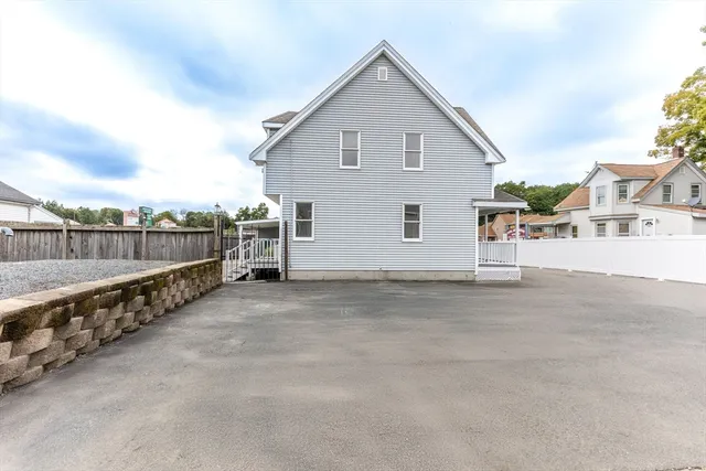 a view of an empty room with a garage