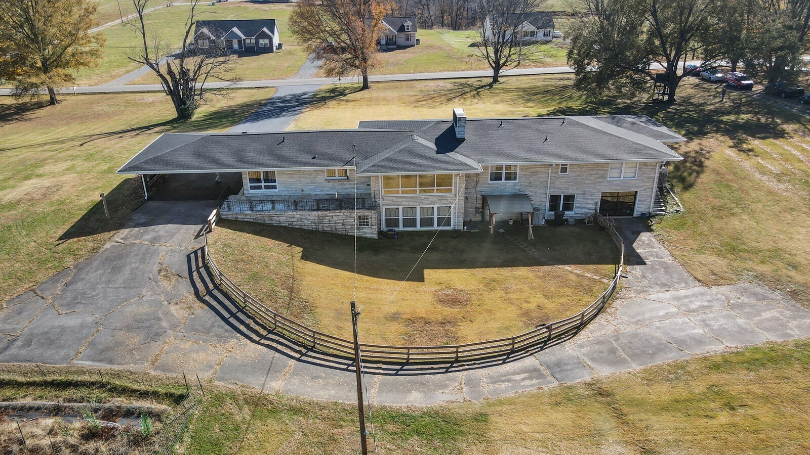 676 Ferguson Hill Road Lafayette, TN 37083 - Photo 80 of 89 an aerial view of a house with swimming pool