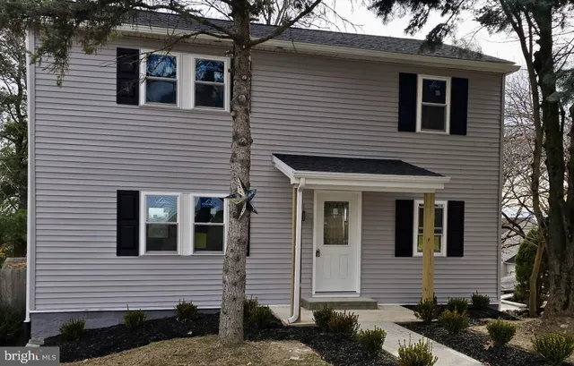 a front view of a house