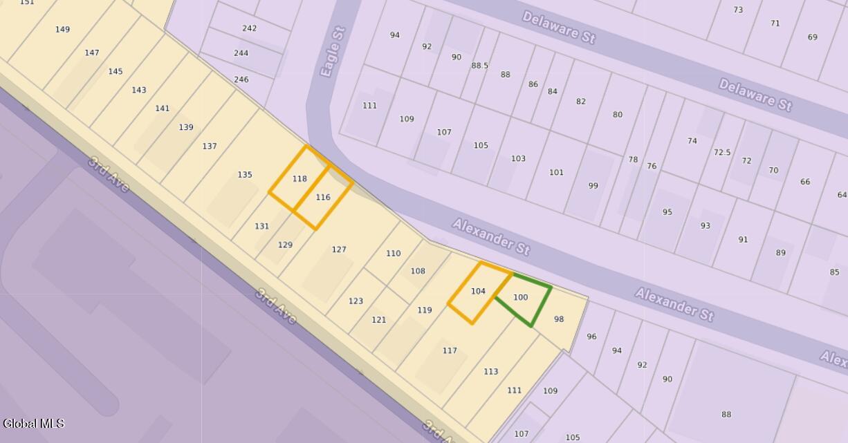 100 Alexander Street Albany, NY 12202 - Photo 3 of 4 100-118 Alexander St Zoning Map