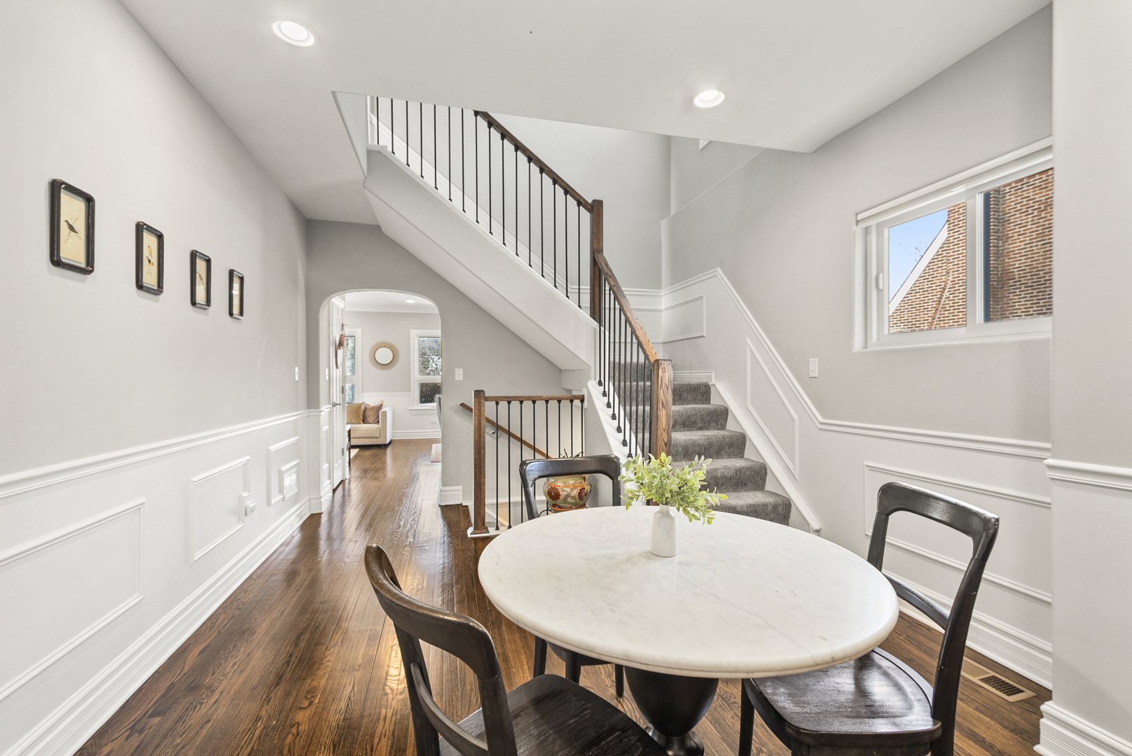 1885 West 108th Place Chicago, IL 60643 - Photo 6 of 31 a view of a dining room with furniture window and wooden floor