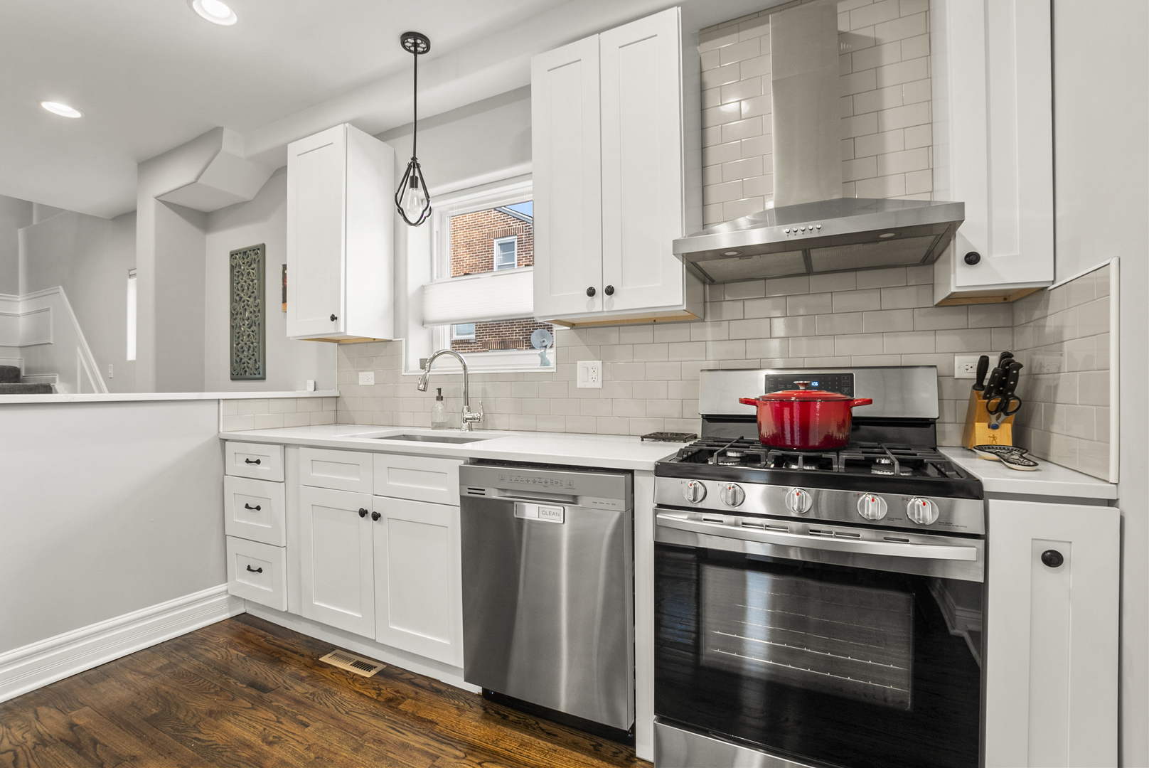 1885 West 108th Place Chicago, IL 60643 - Photo 9 of 31 a kitchen with stainless steel appliances granite countertop a stove and cabinets