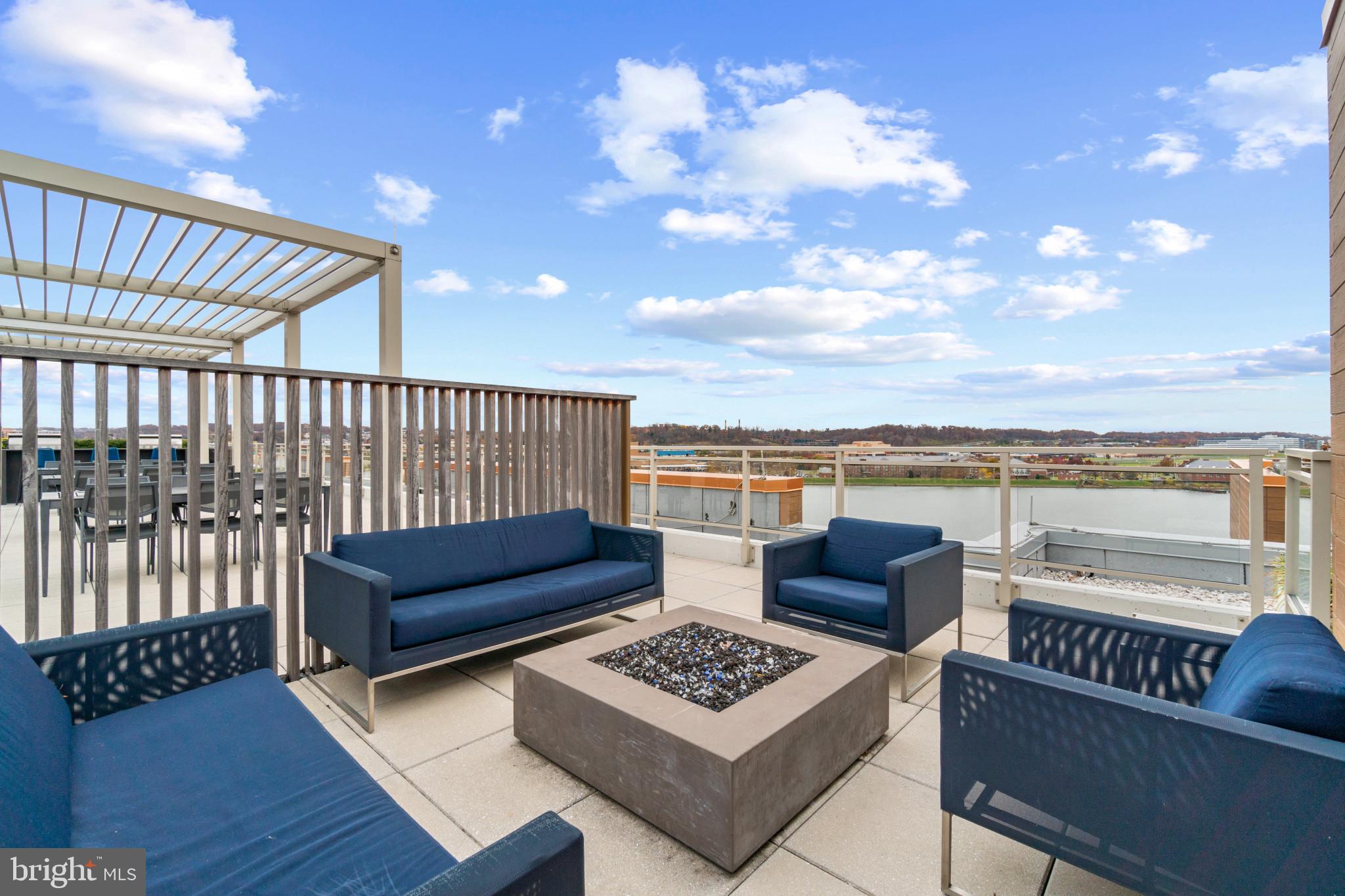 88 V Street Southwest, Unit 710 Washington, DC 20024 - Photo 37 of 44 a view of a couches in the roof deck