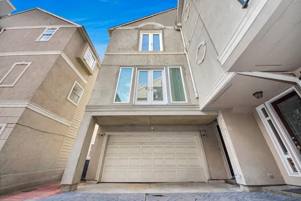 a front view of a building