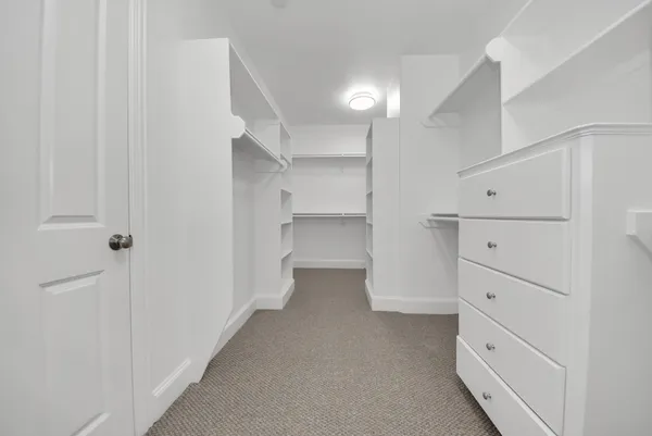 a view of walk in closet