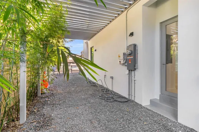 a bathroom with a double vanity sink and mirror