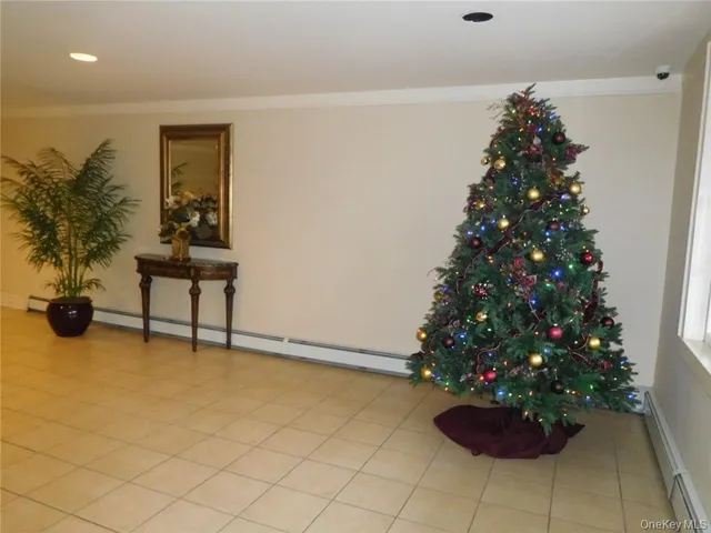 a view of entryway with flower plants