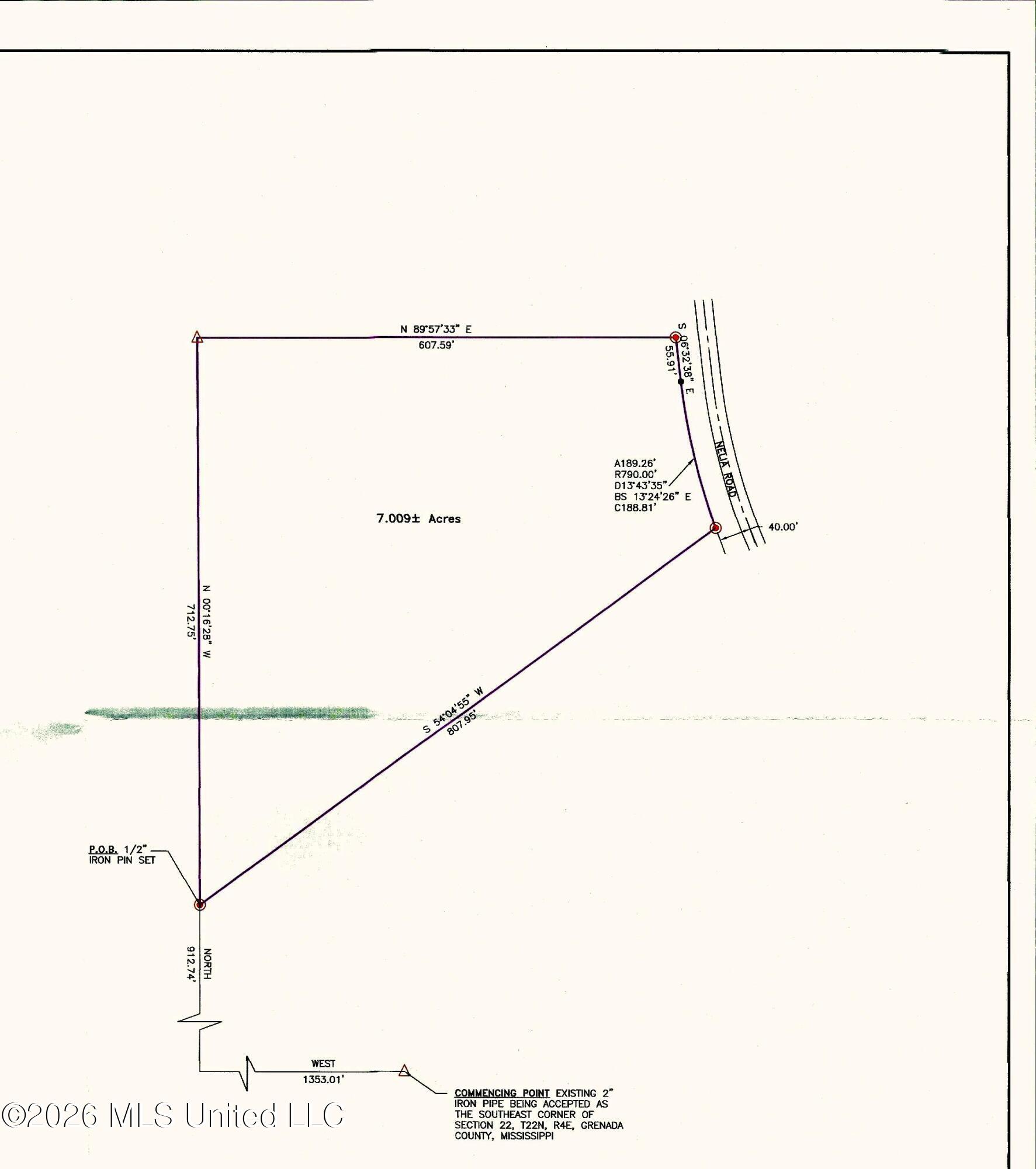 60 Nelia Road Grenada, MS 38901 - Photo 13 of 13 Survey 4 Scan_20260406_160819 NORTH TR