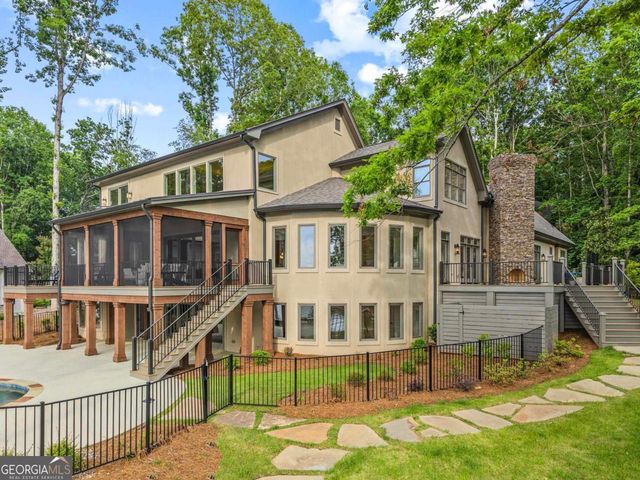 swimming pool with chairs