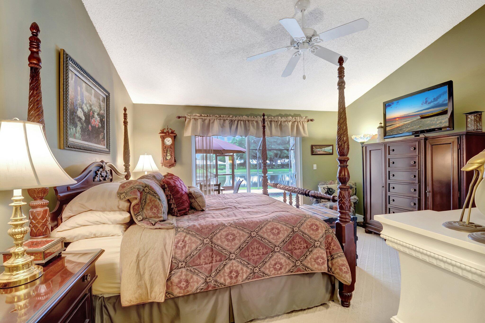 9758 Erica Court Boca Raton, FL 33496 - Photo 22 of 74 Vaulted Ceiling in Primary Bedroom