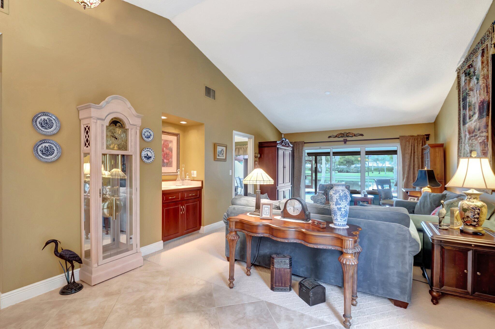 9758 Erica Court Boca Raton, FL 33496 - Photo 7 of 74 Living Room, Wet Bar