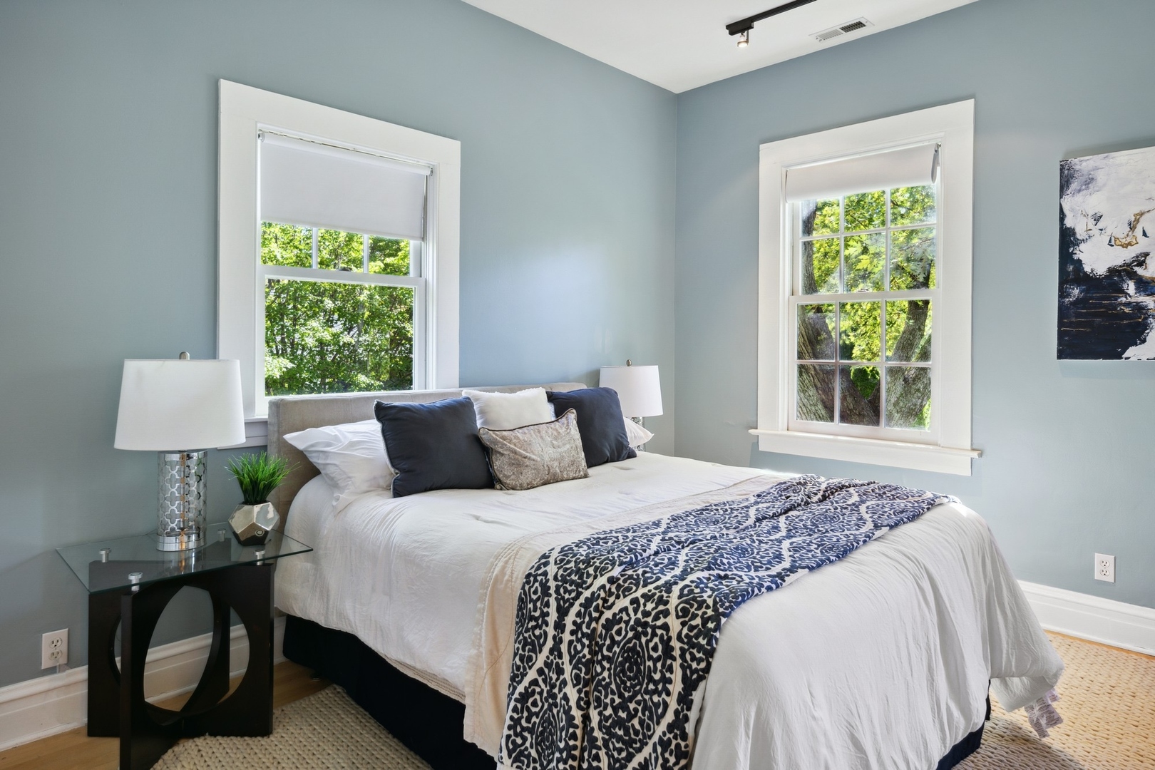 417 East Deerpath Road Lake Forest, IL 60045 - Photo 23 of 43 a bedroom with a bed and a window