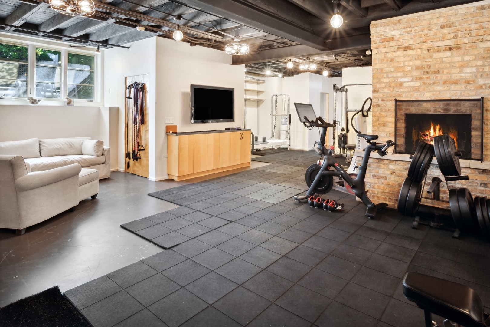 417 East Deerpath Road Lake Forest, IL 60045 - Photo 30 of 43 a view of a room with gym equipment