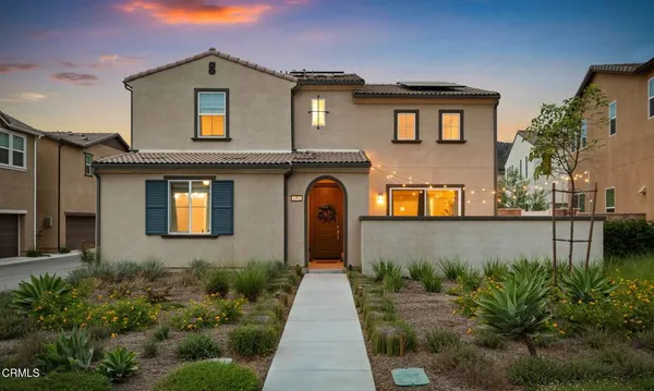 a front view of a house