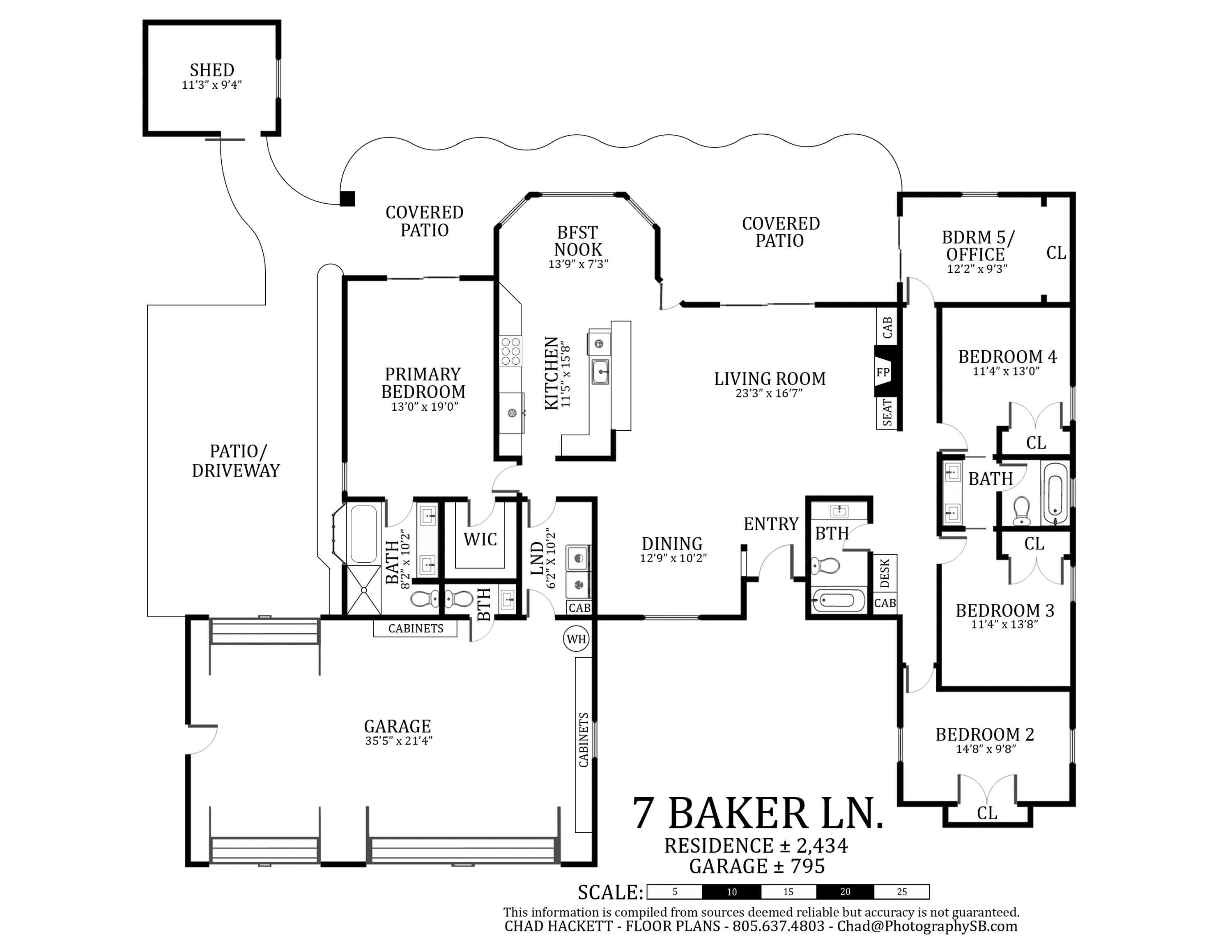 7 Baker Lane Goleta, CA 93117 - Photo 21 of 21 7 Baker Ln. FP (1)