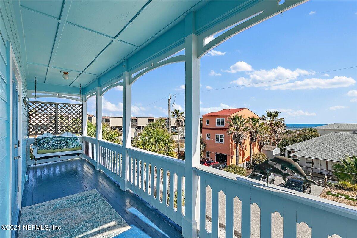 5705 Rudolph Avenue St. Augustine, FL 32080 - Photo 21 of 37 21-Balcony with Ocean View