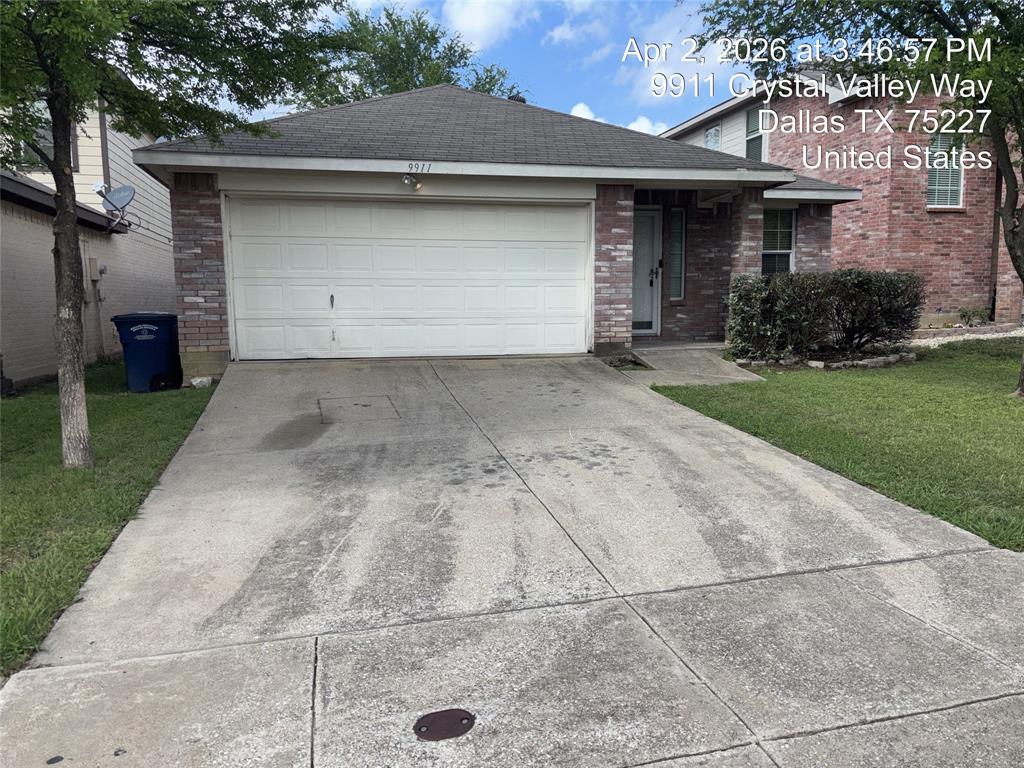 9911 Crystal Valley Way Dallas, TX 75227 - Photo 1 of 1 a front view of house with yard