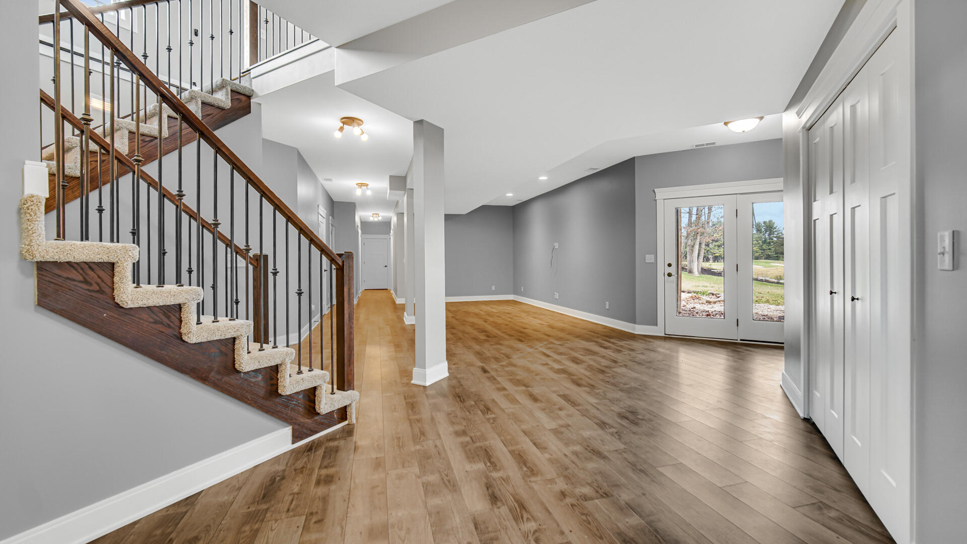 10427 North 600th Street West Demotte, IN 46310 - Photo 17 of 26 a view of entryway and hall with wooden floor