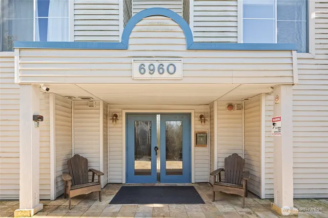 a view of a entryway front of house