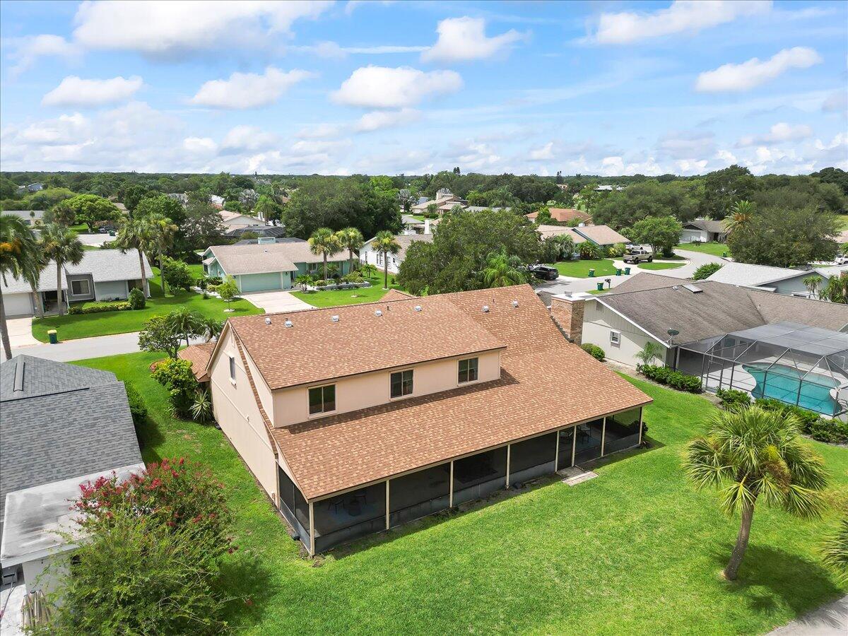 271 Sandy Run Melbourne, FL 32940 - Photo 37 of 41 an aerial view of a house with a garden