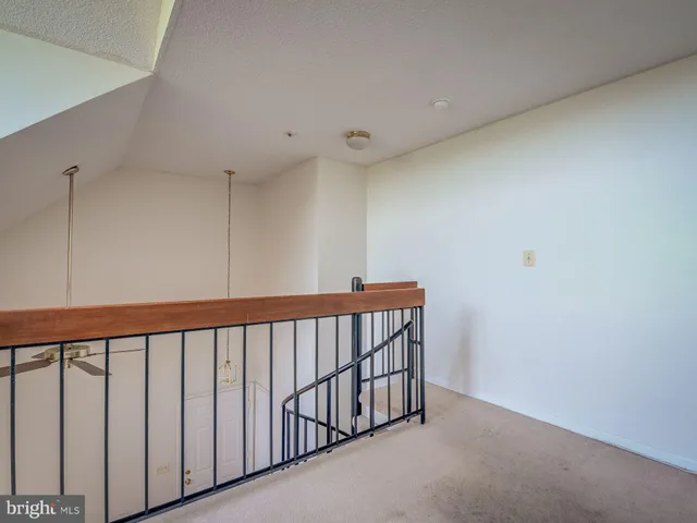 a view of a balcony and door
