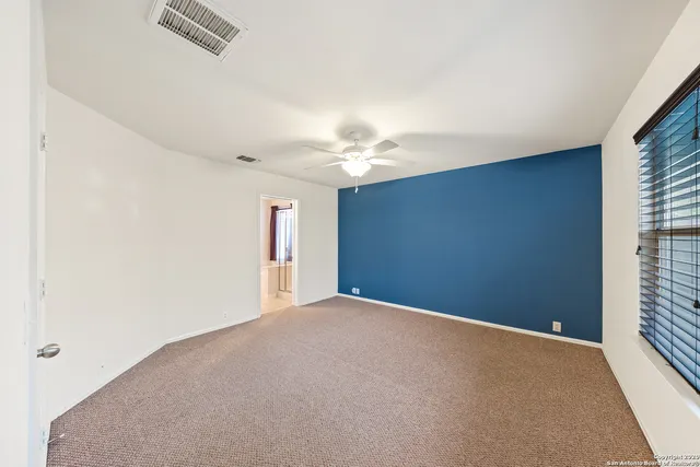 a view of a livingroom with a window