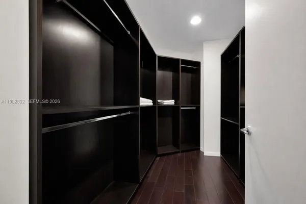 a view of walk in closet