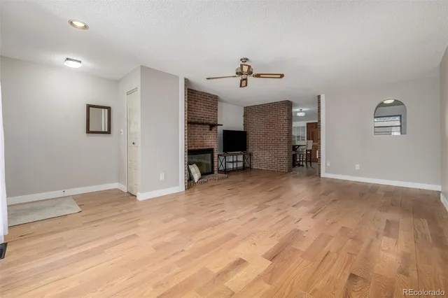 a view of a livingroom with a furniture