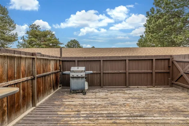 a balcony with a sink