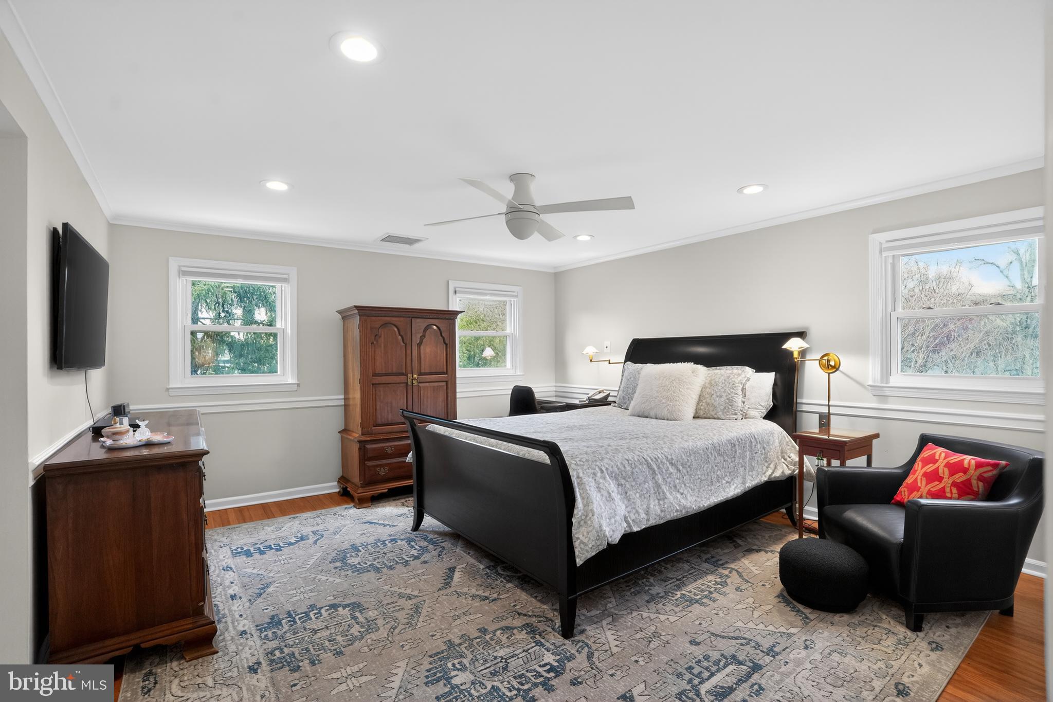 211 Fairfield Drive Wallingford, PA 19086 - Photo 14 of 29 a bedroom with a bed and a couch