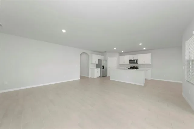 a view of a kitchen with a sink