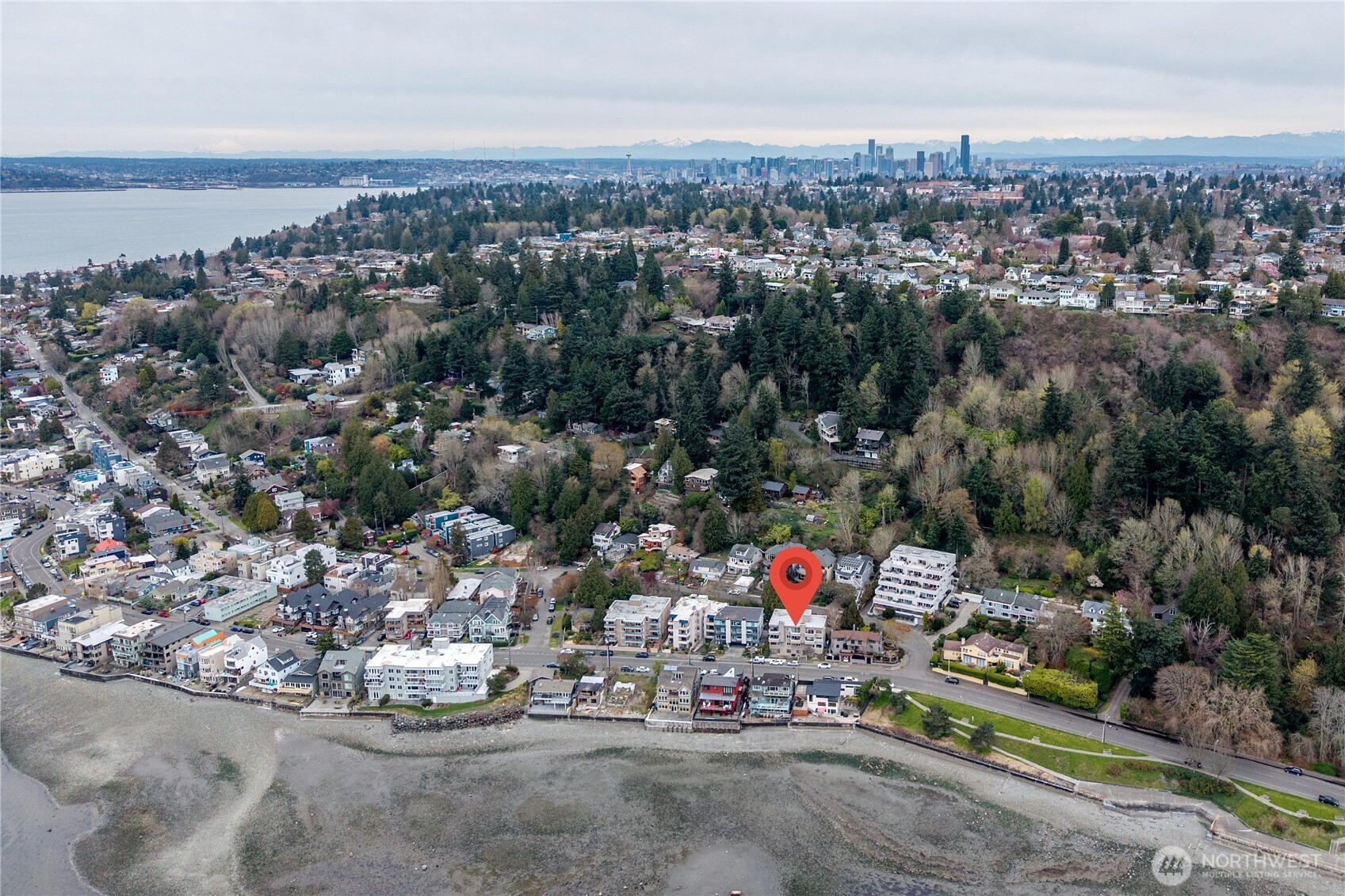 4226 Beach Drive Southwest, Unit 102 Seattle, WA 98116 - Photo 2 of 20 an aerial view of multiple house