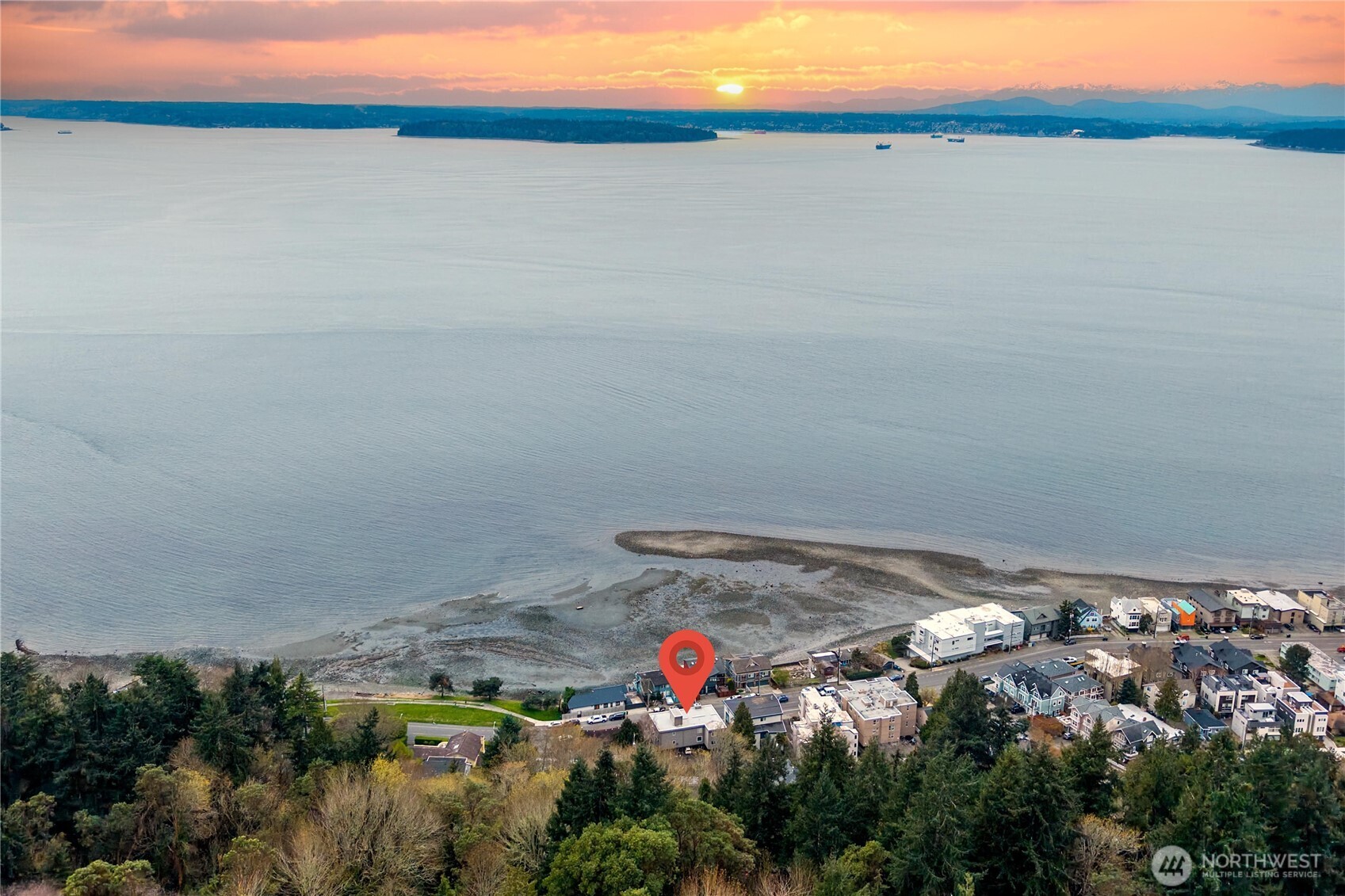 4226 Beach Drive Southwest, Unit 102 Seattle, WA 98116 - Photo 4 of 20 a view of lake and mountain