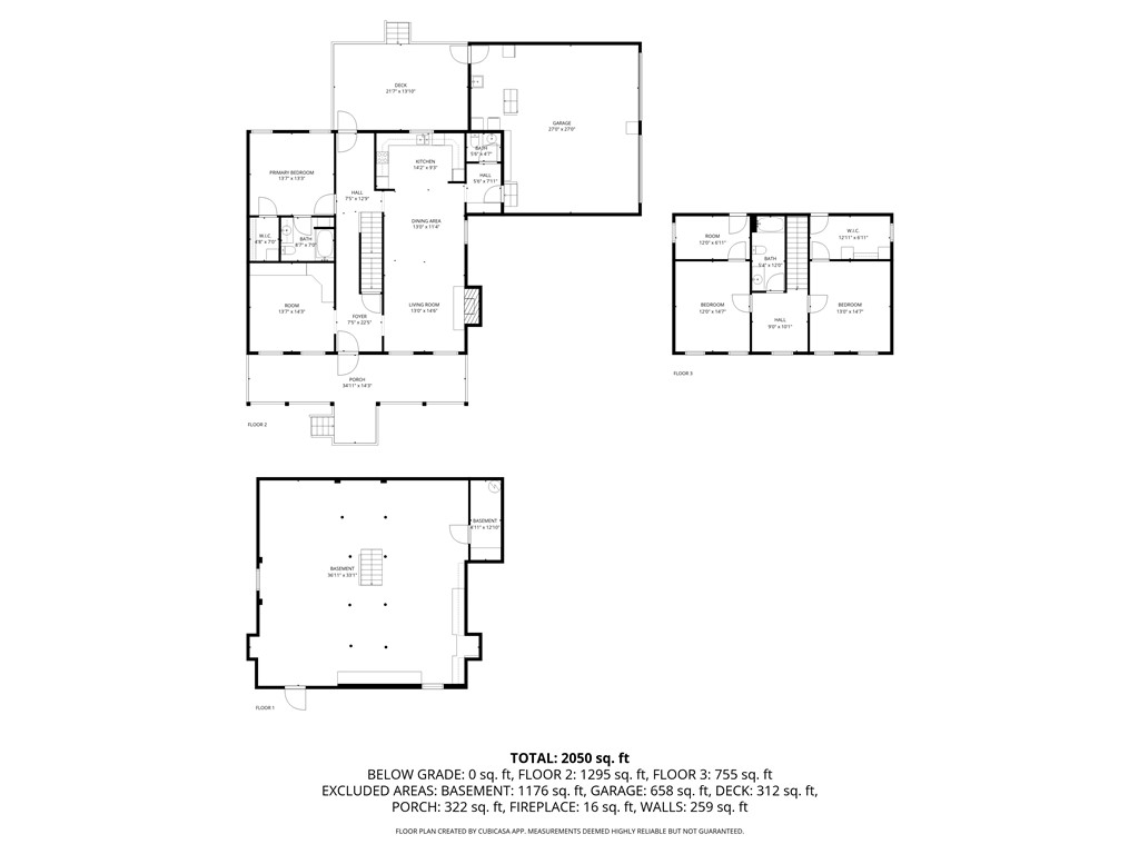 621 Burns Mill Road West Union, SC 29696 - Photo 42 of 45 Visualize property layout and room dimensions for informed living space planning.