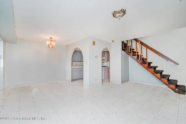 a view of a kitchen with a sink
