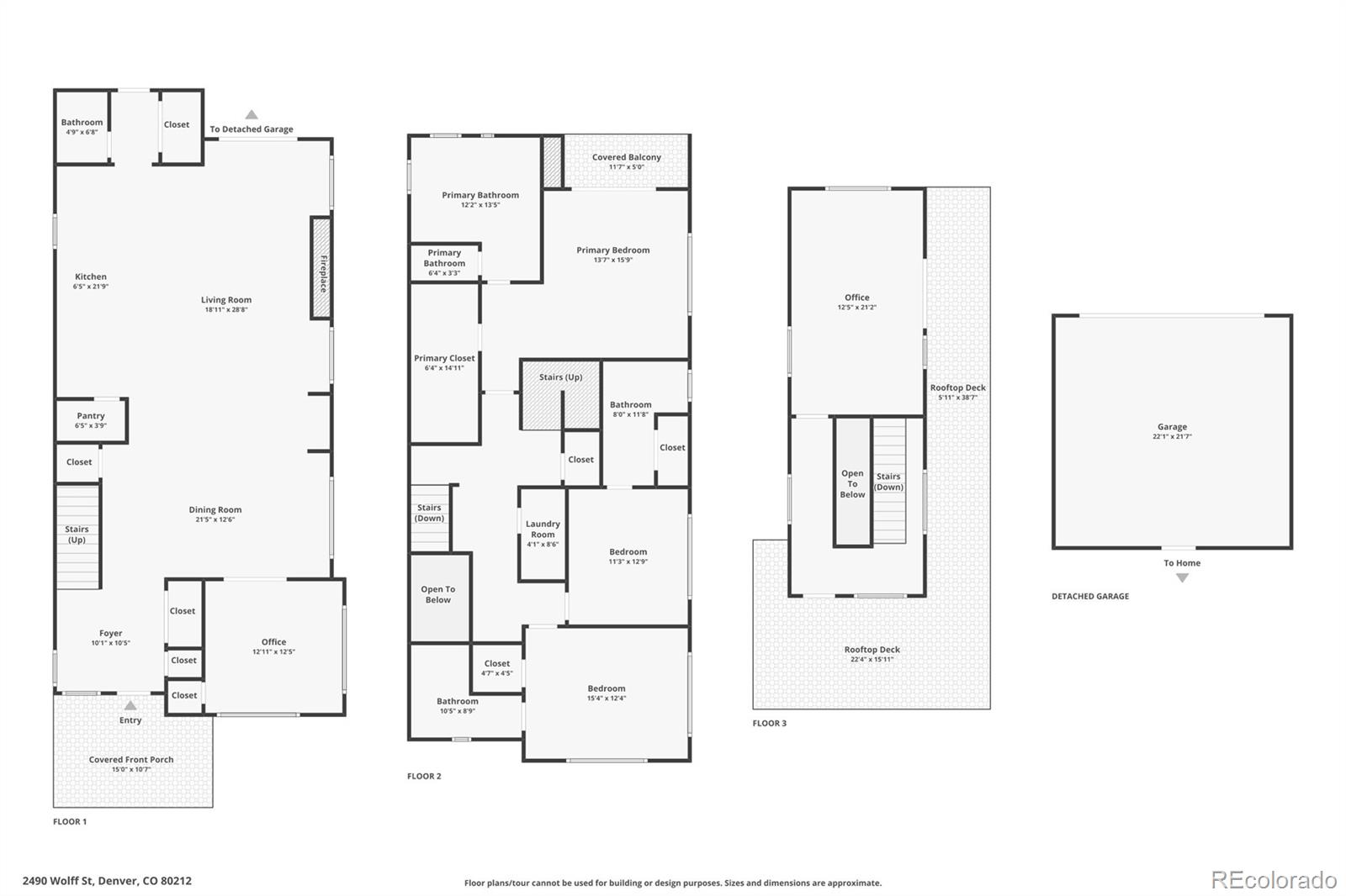2490 Wolff Street Denver, CO 80212 - Photo 41 of 41 view of hall with wooden floor