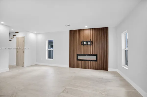 a view of an empty room