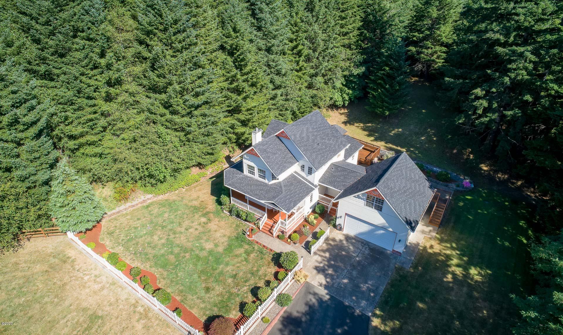 2536 Nashville Road Eddyville, OR 97343 - Photo 38 of 39 Drone view of home